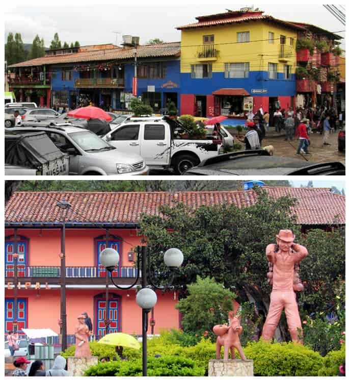 Plaza principal de Ráquira